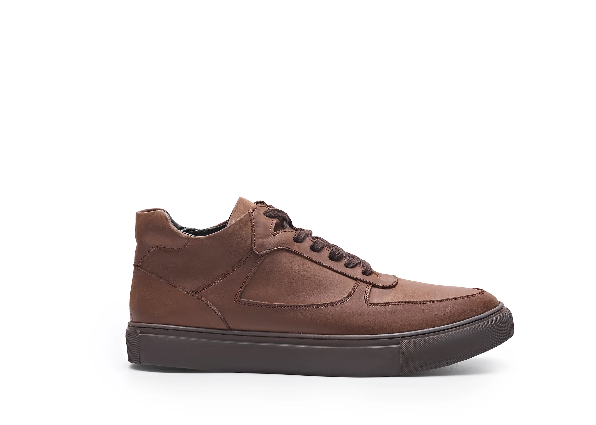 High top leather sneakers - Image 3
