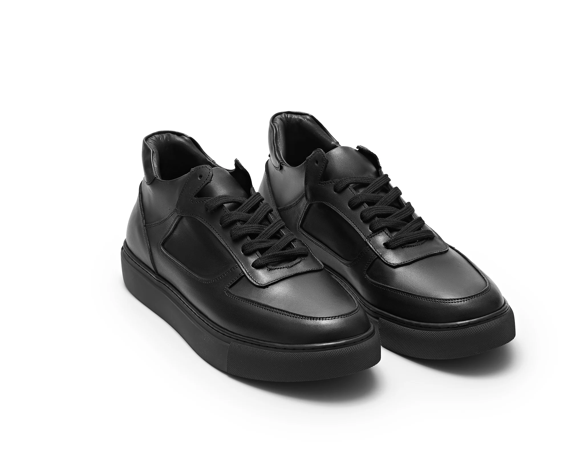 High top leather sneakers - Image 4