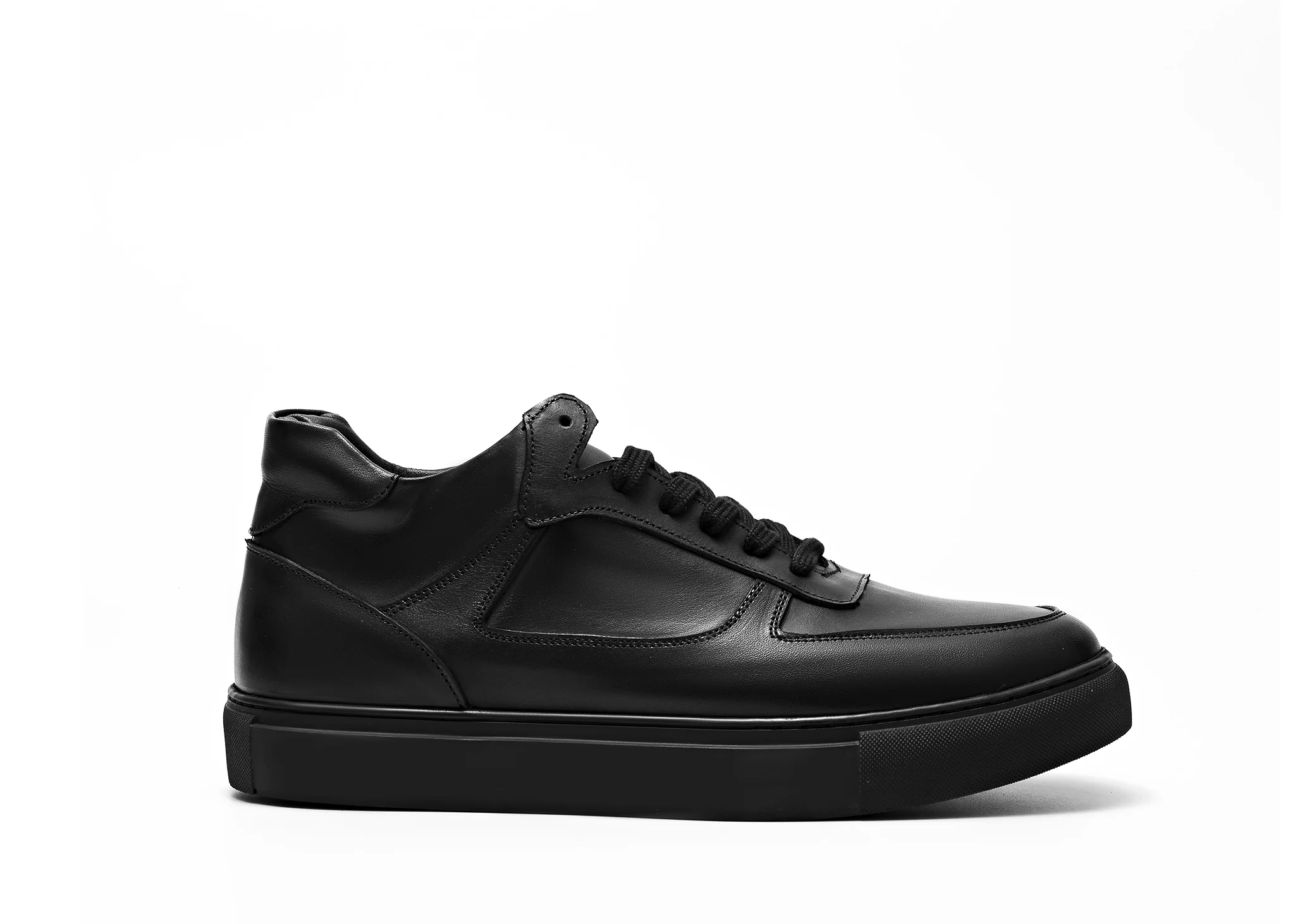 High top leather sneakers - Image 5